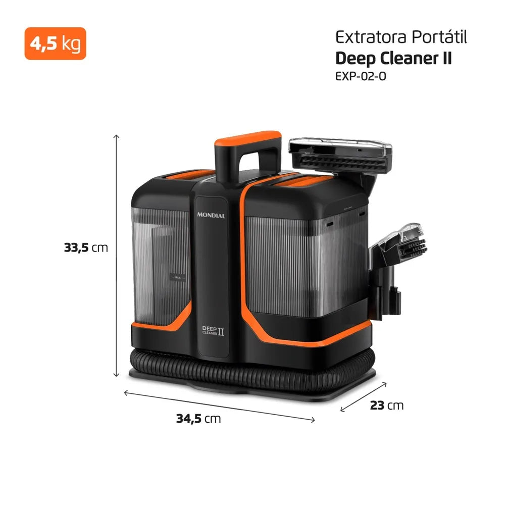 Extratora Higienizadora Mondial Deep Cleaner Exp-02-o 1800w