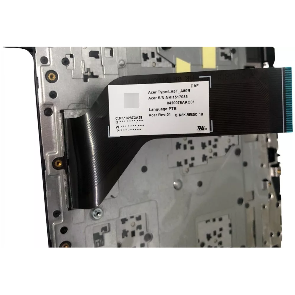 Carcaça Com Teclado Acer Aspire Lv5t_a80b Base Superior