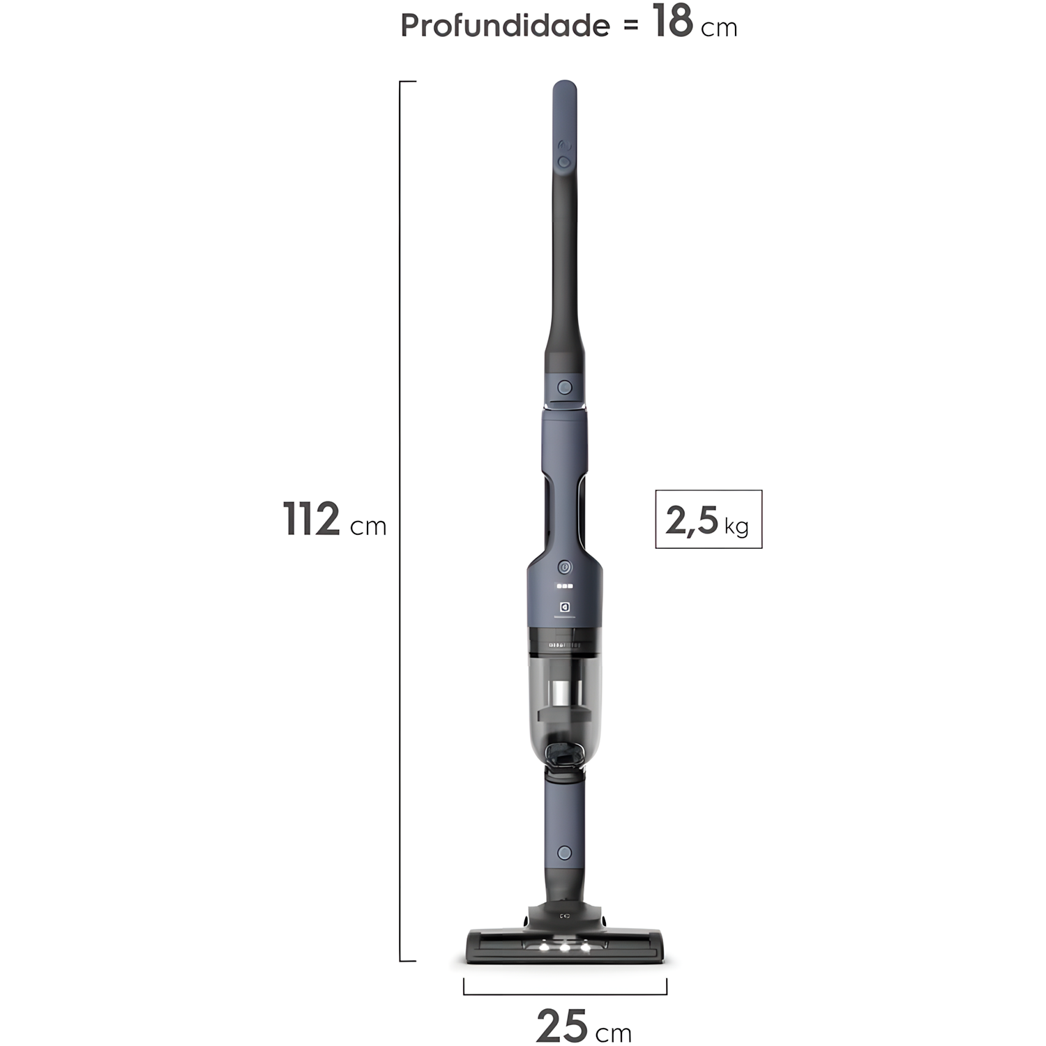Aspirador Vertical Electrolux Erg019 2 Em 1 Cyclonic 90w