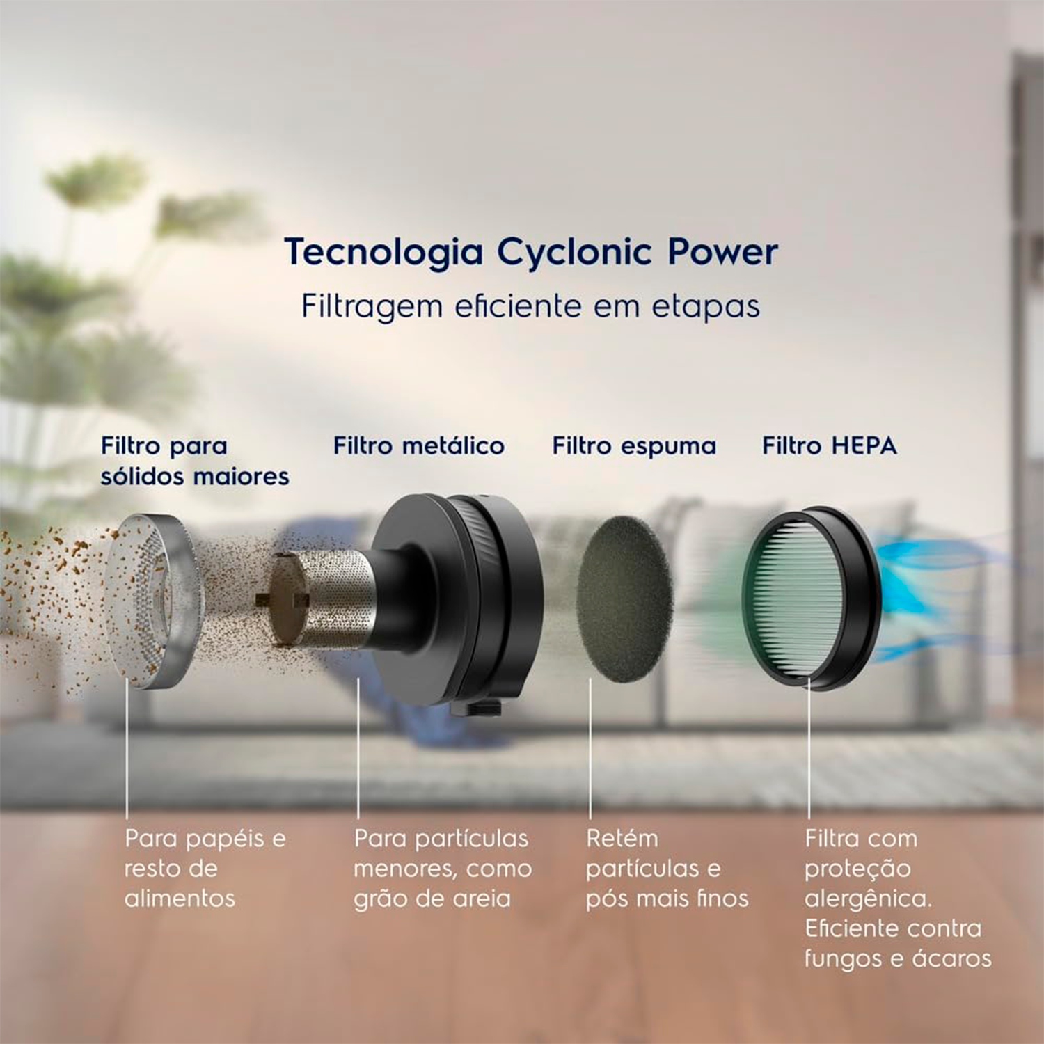 Aspirador Vertical Electrolux Erg019 2 Em 1 Cyclonic 90w