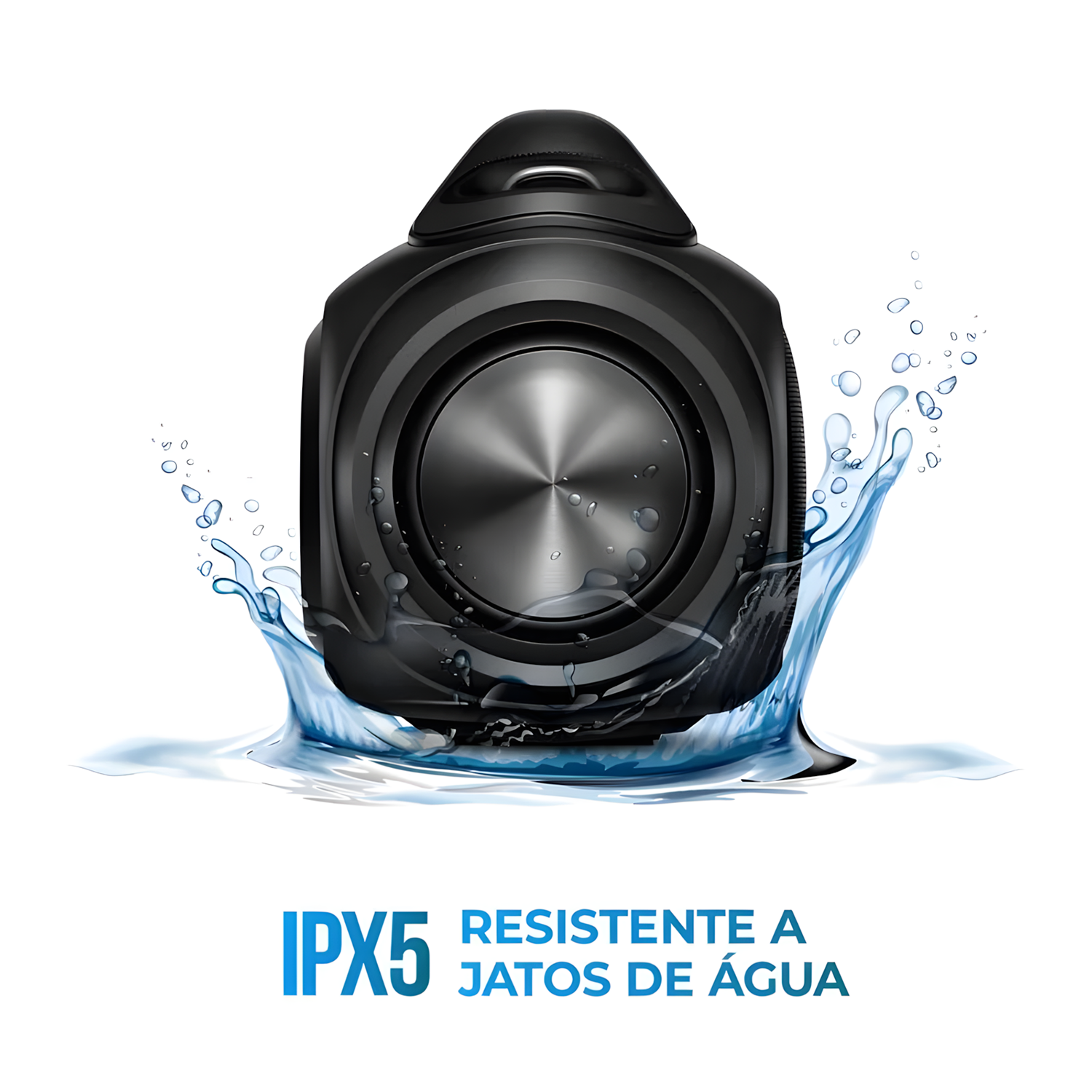 Caixa De Som Boombox Aiwa Aws-bbs-02-a Bluetooth Rgb Ipx5