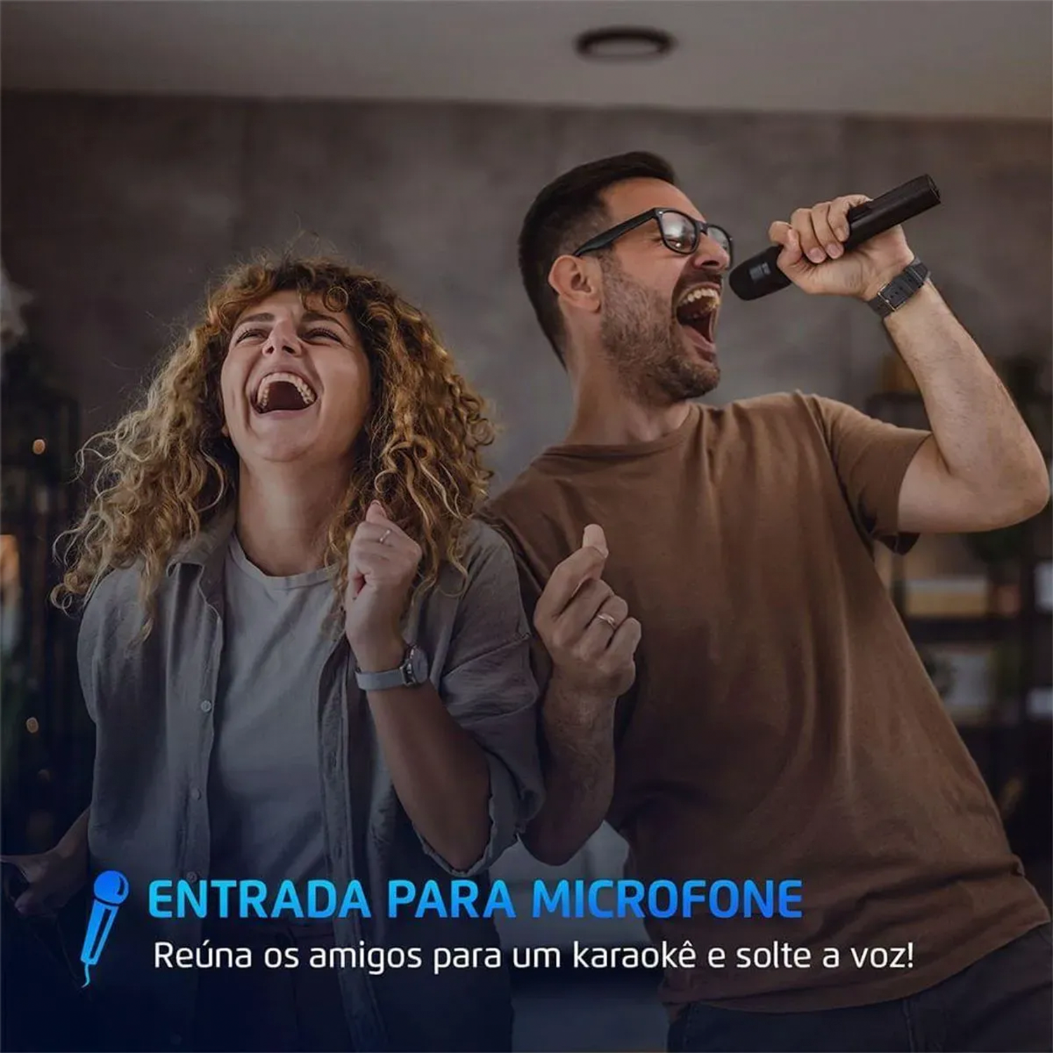 Caixa de Som Amplificadora Mondial CM-550-L com Led 550W