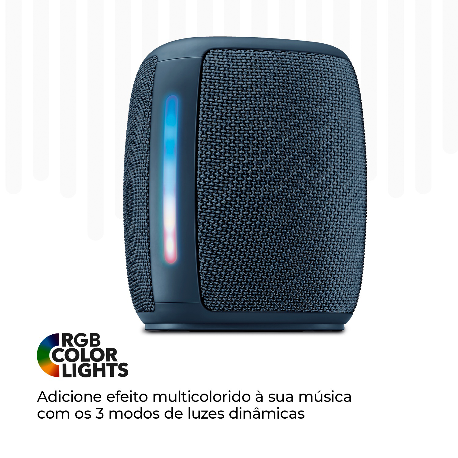 Caixa De Som Speaker Aiwa Aws-sp-03-b Bluetooth Rgb Ipx4 15w