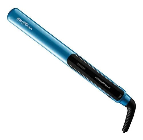 Chapinha Prancha De Cabelo Britania Titanium Bivolt Blue