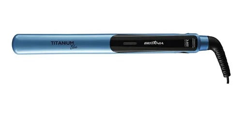 Chapinha Prancha De Cabelo Britania Titanium Bivolt Blue