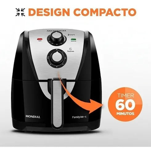 Fritadeira Elétrica Air Fryer Mondial 4l Potência 1500w Loi