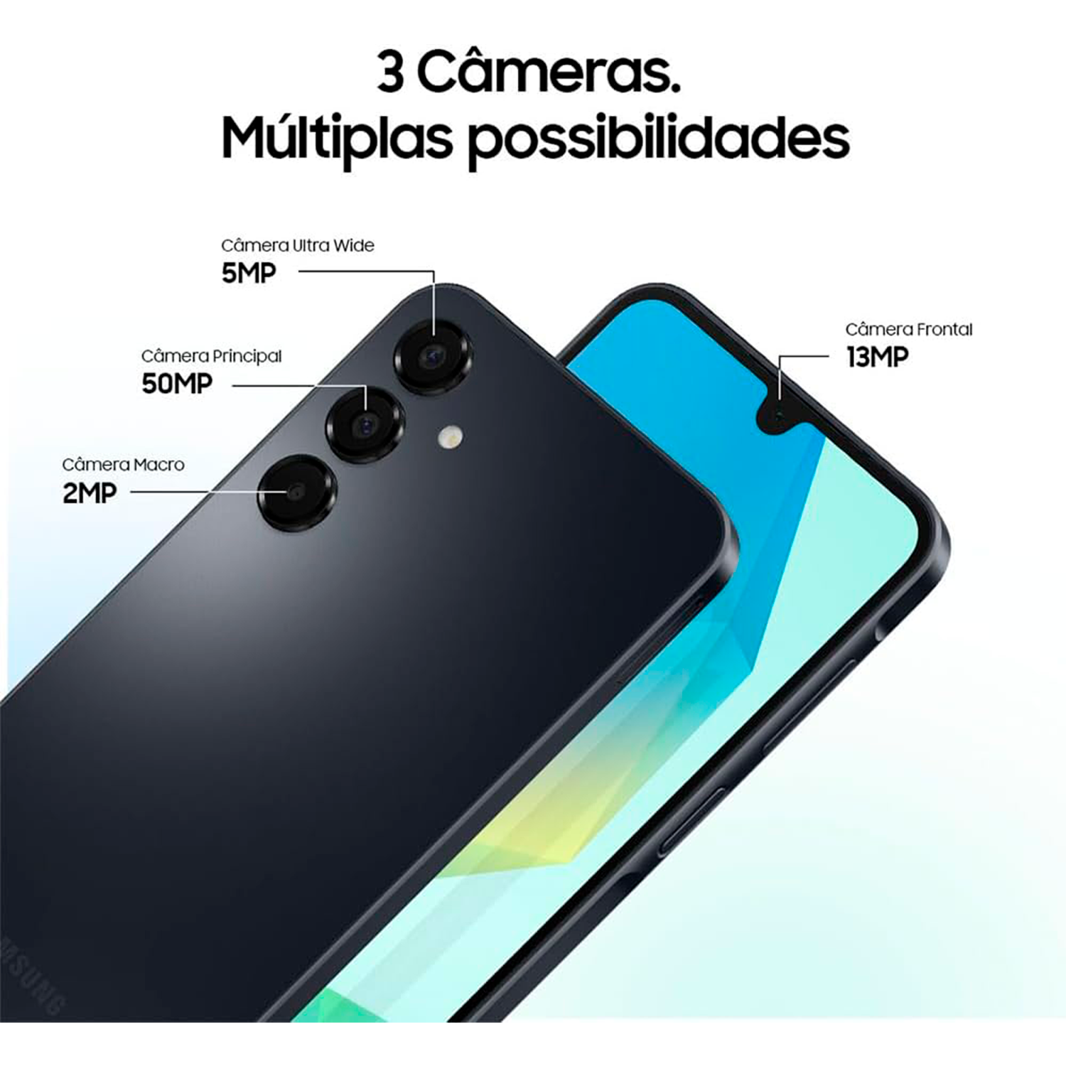 Smartphone Samsung Galaxy A16 Ram 4GB 128GB Tela 6,7” Amoled