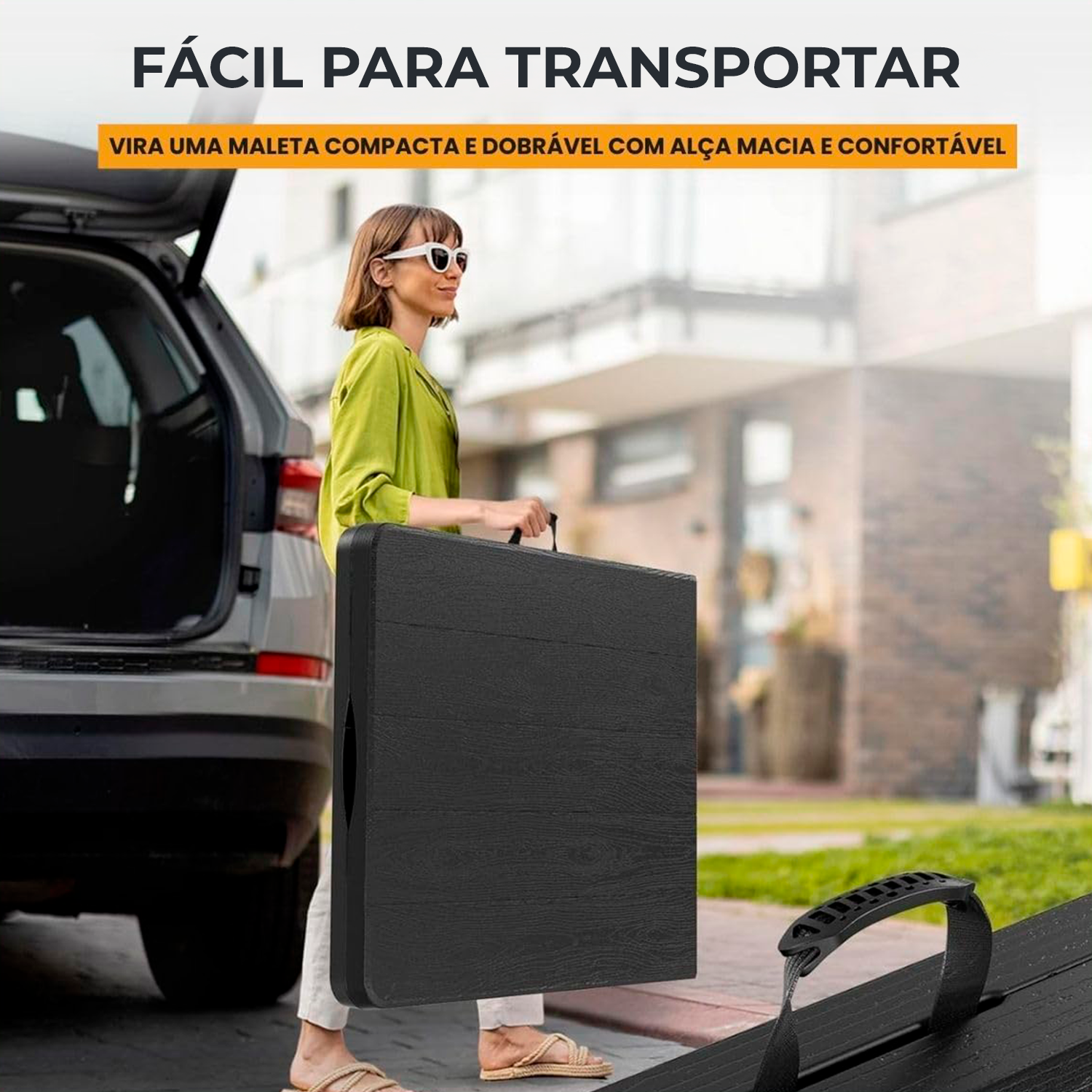 Mesa Retangular Dobrável Multiuso Portátil de Camping 180cm