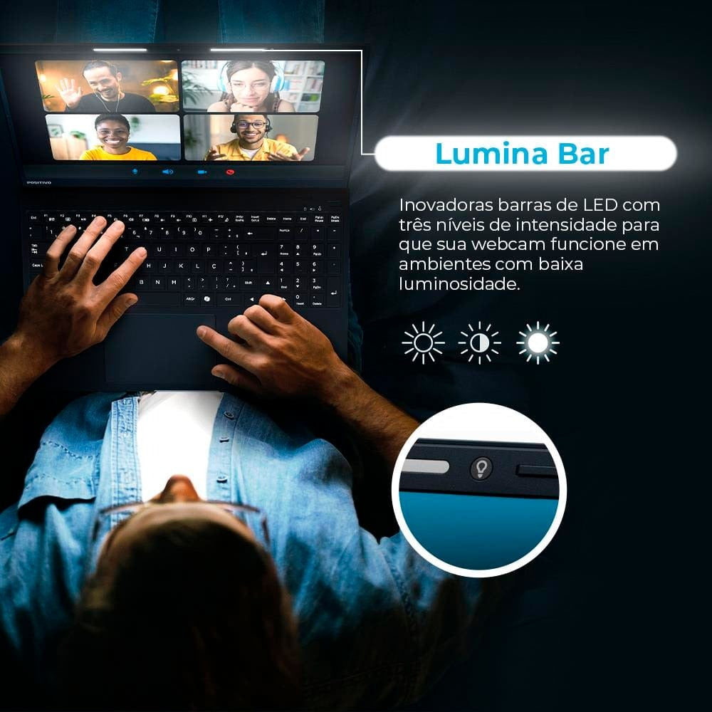 Notebook Positivo Vision I38512C15 Core 3 8GB Ram 512GB 15,6