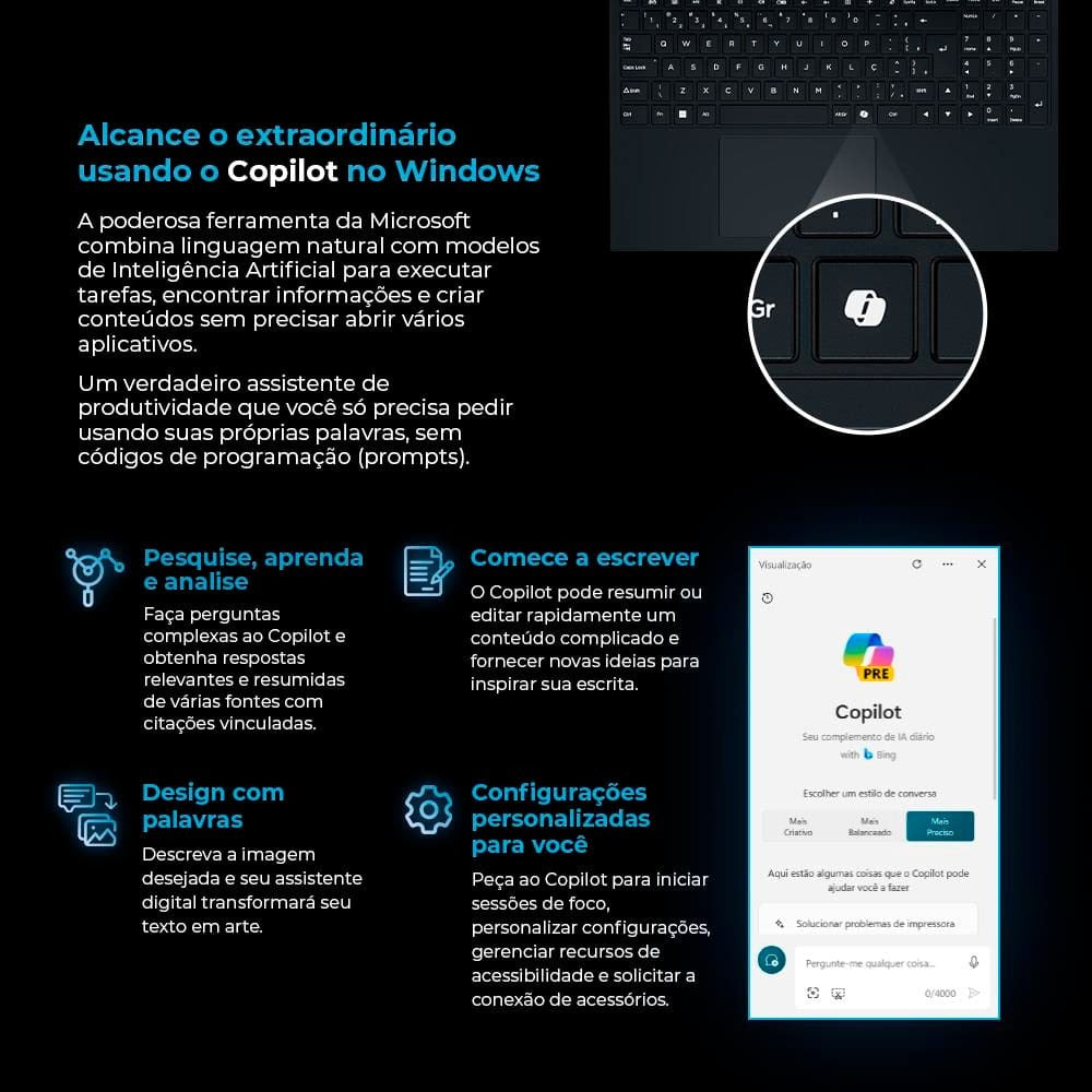 Notebook Positivo Vision I38512C15 Core 3 8GB Ram 512GB 15,6