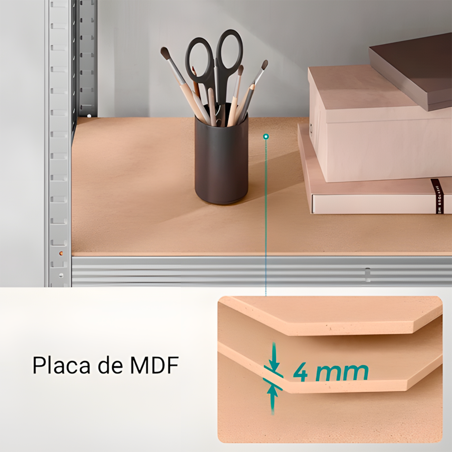 Estante De Aço Decoteam Organizadora 5 Prateleiras Multiuso