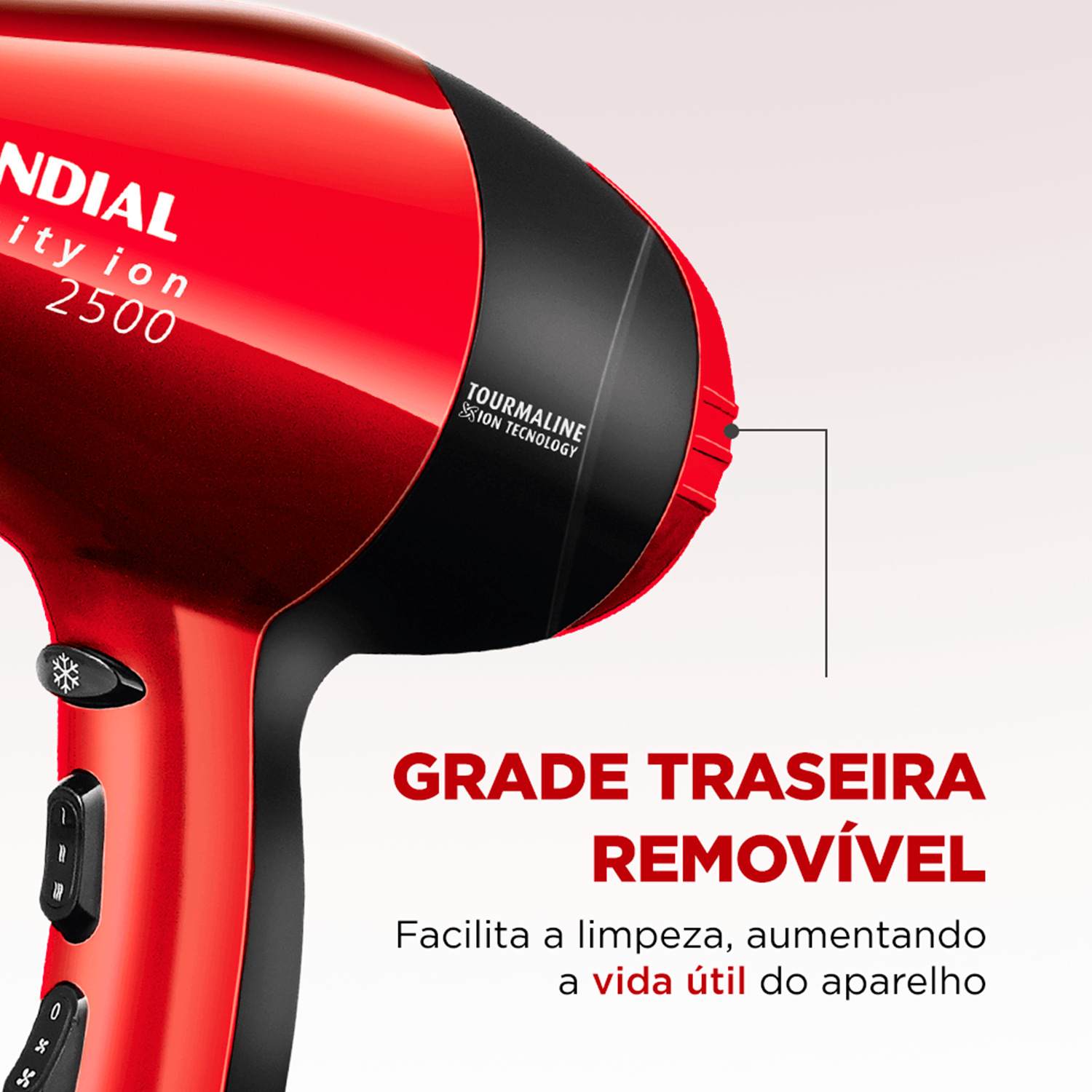 Secador De Cabelos Mondial Infinity 2500 Sc-12 Bivolt
