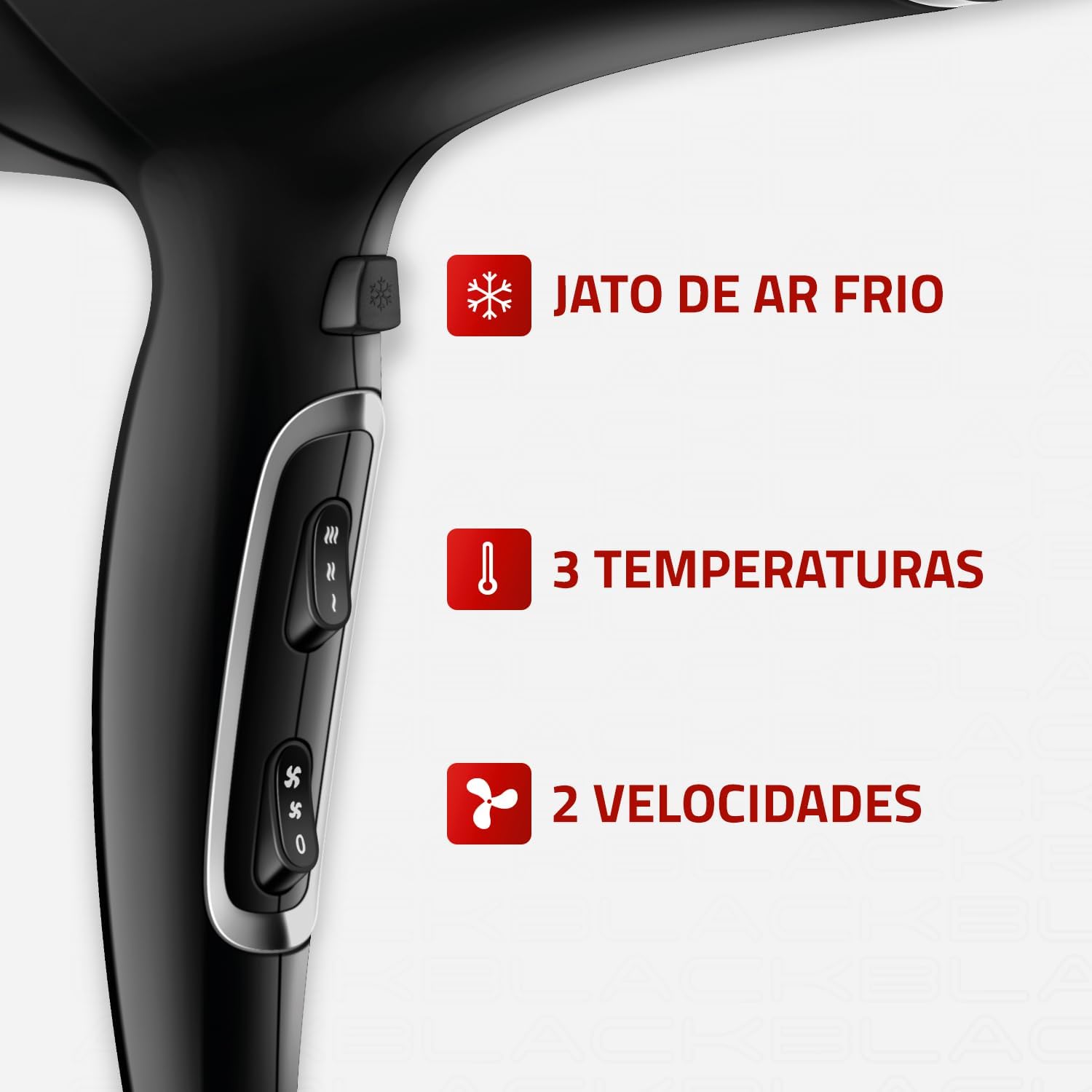 Secador De Cabelos Mondial Scn-04 Tourmaline Íon 2000w