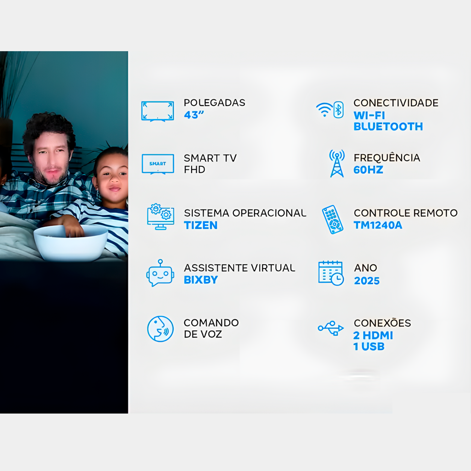 Smart Tv Monitor Samsung LED 43