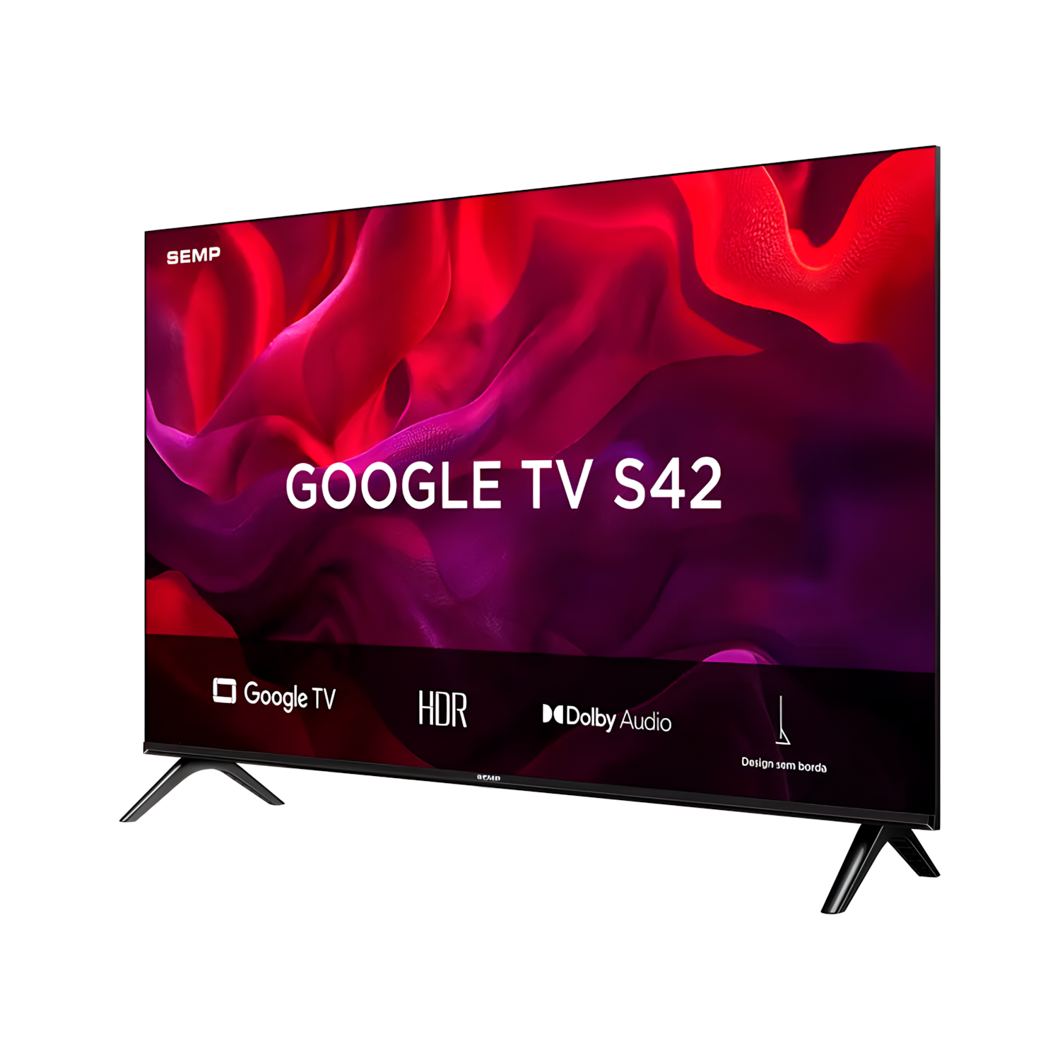 Smart Tv Semp 43S42 43” Led FHD Google Tv Dolby Audio 60Hz