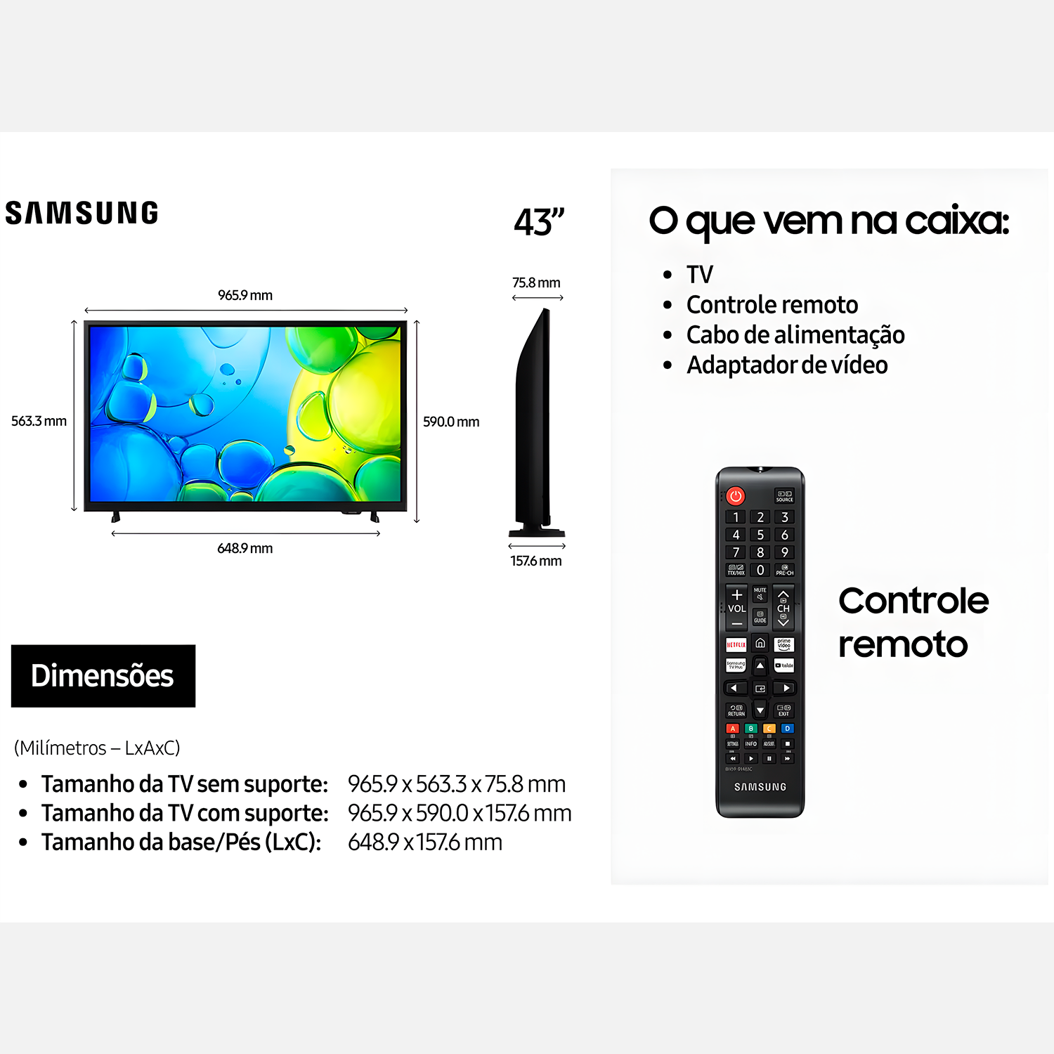 Smart Tv Monitor Samsung LED 43