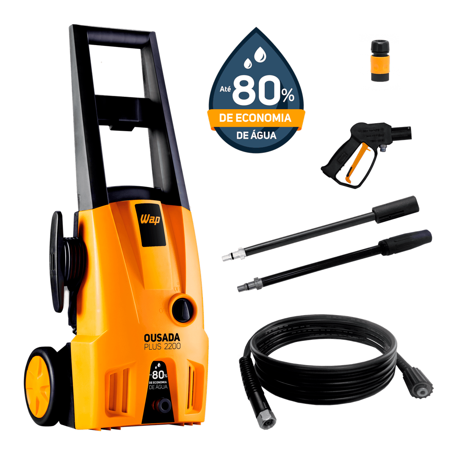 Lavadora De Alta Pressão Wap Ousada Plus 2200 1750 Psi 1500w