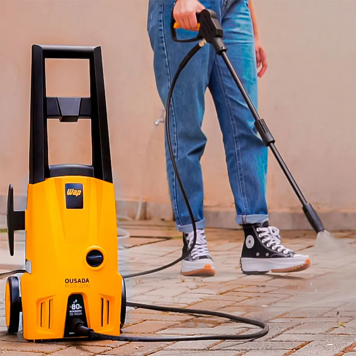 Lavadora De Alta Pressão Wap Ousada Plus 2200 1750 Psi 1500w