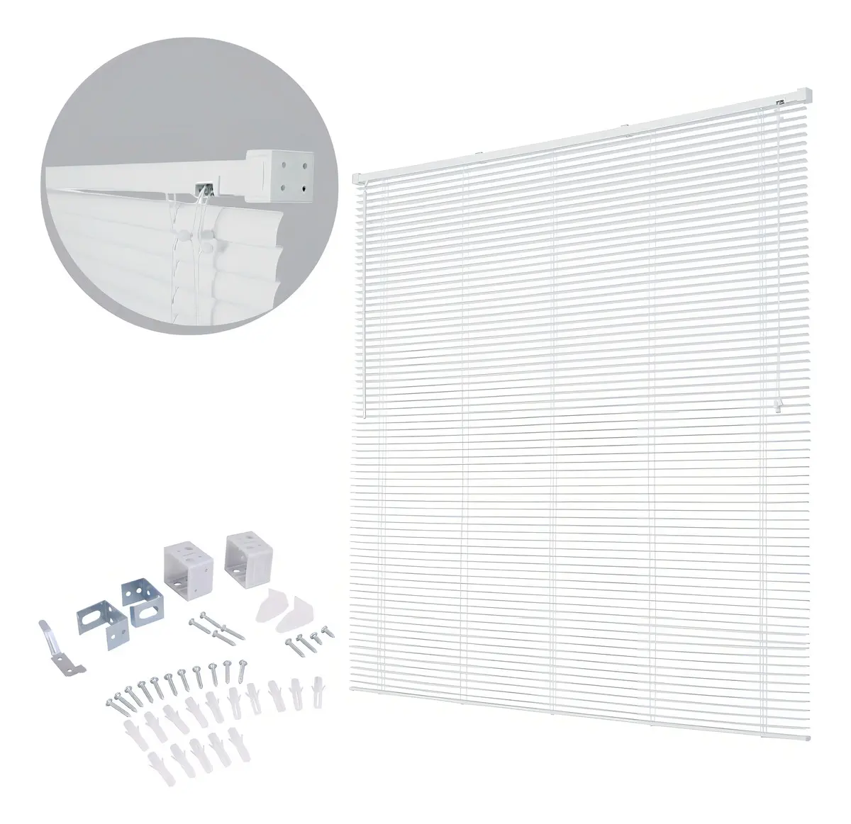 Persiana Horizontal Off Evolux PVC D148033A 25mm 130x120