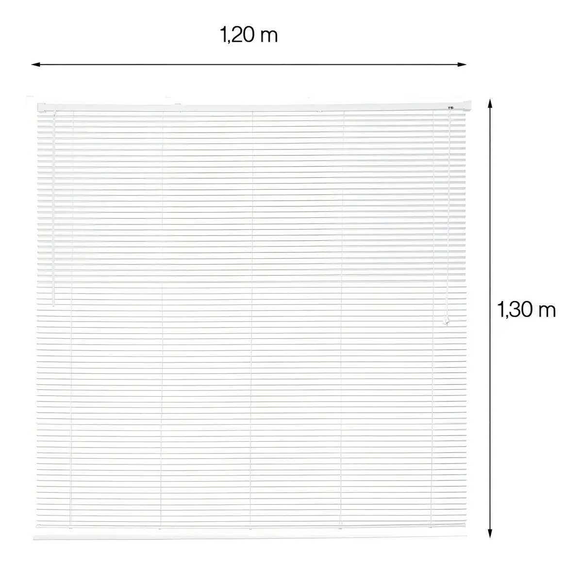 Persiana Horizontal Off Evolux PVC D148033A 25mm 130x120