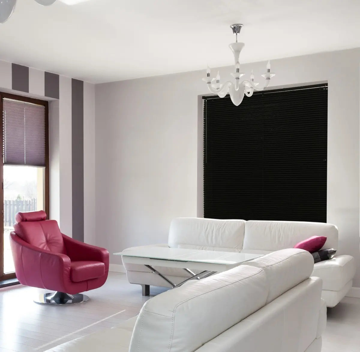 Persiana Horizontal Off Evolux PVC D148033A 25mm 130x120