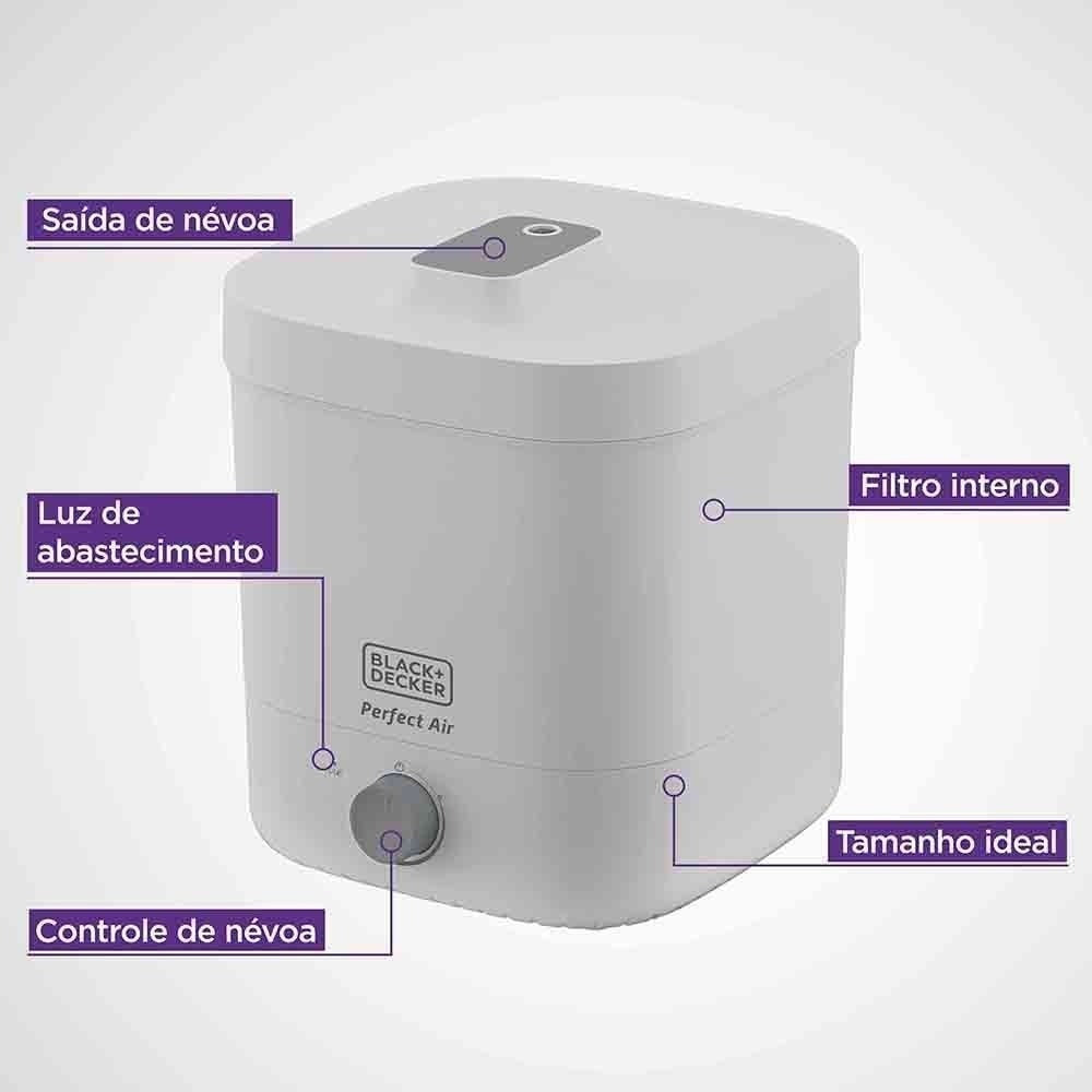 Umidificador e Purificador de Ar BlackDecker AIR4000 Bivolt