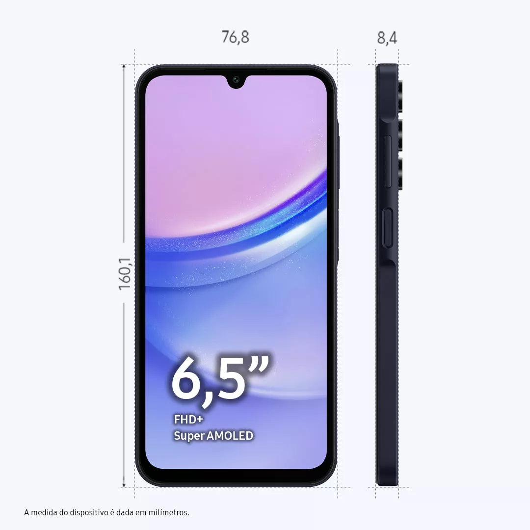 Smartphone Samsung Galaxy A15 4G Octa-core Tela 6,5