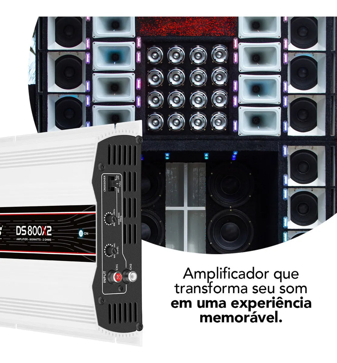 Modulo Amplificador Taramps Ds 800x2 2ohms 800w 2canais