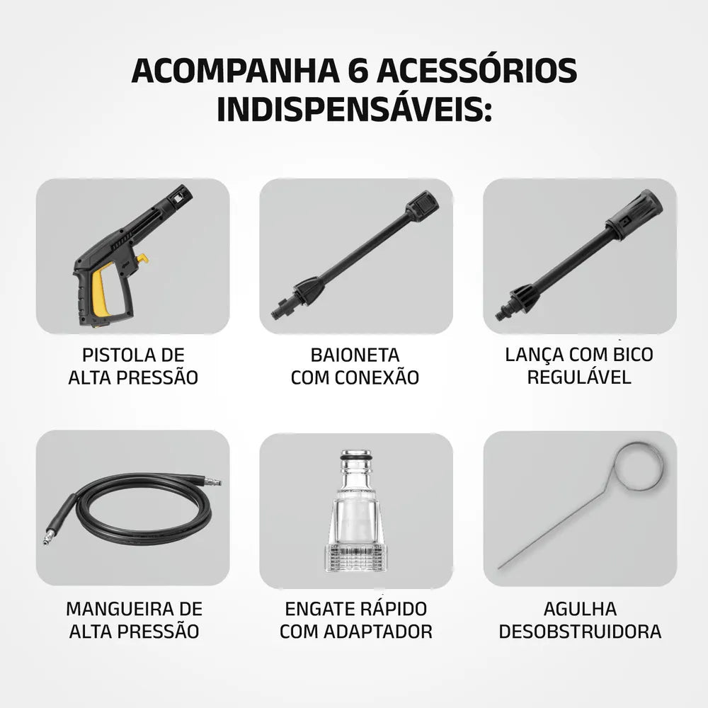 Lavadora De Alta Pressão Aqua Power Lap01gy 1600 Psi 1400w