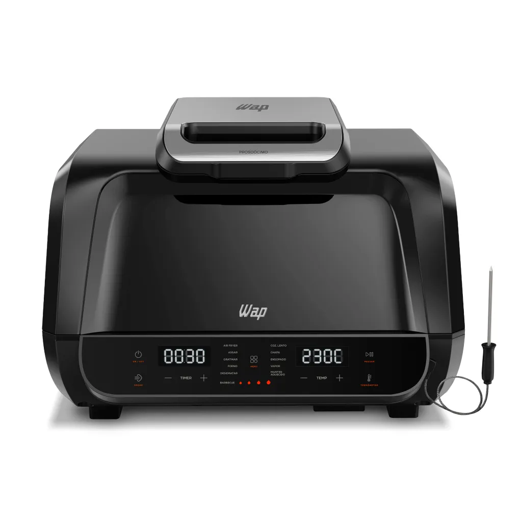 Fritadeira Air Fry Wap Barbecue Wc Ab1090 Smoker 10L 1700W