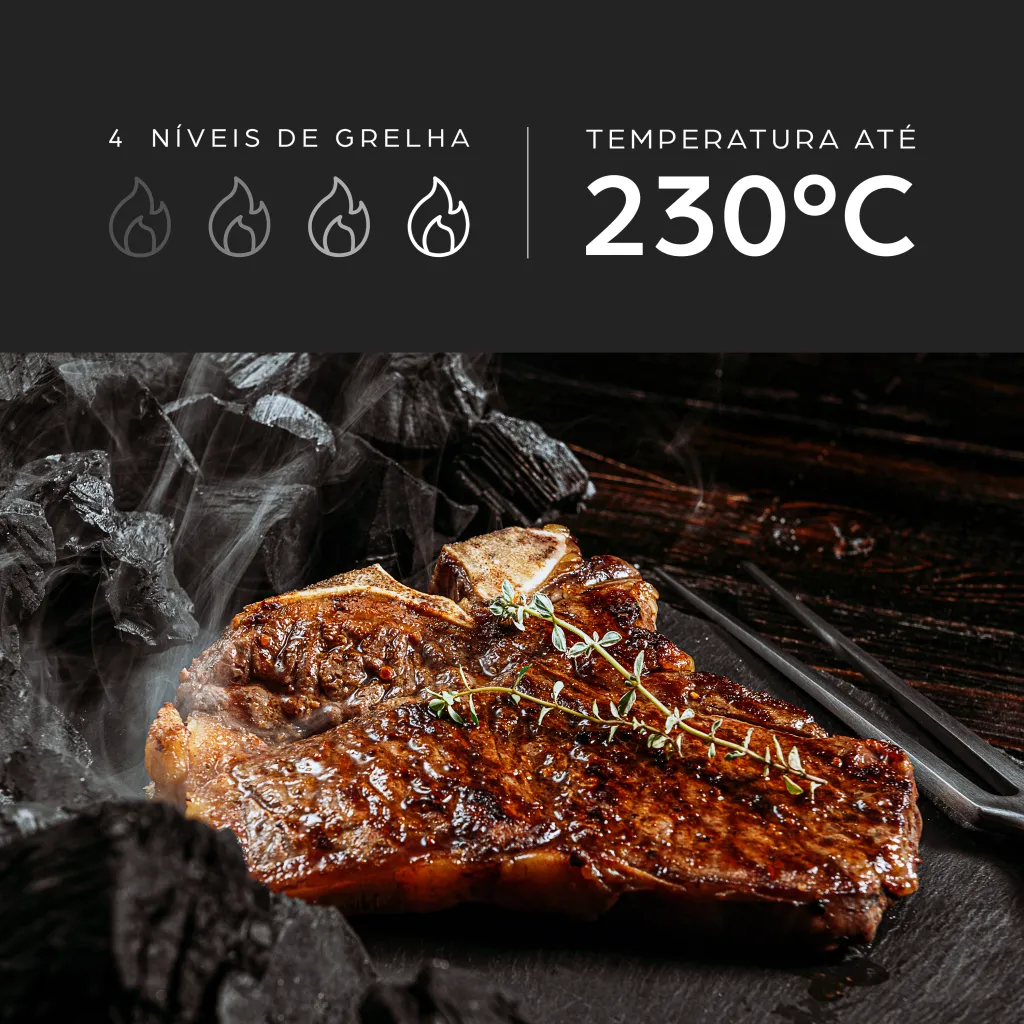 Fritadeira Air Fry Wap Barbecue Wc Ab1090 Smoker 10L 1700W