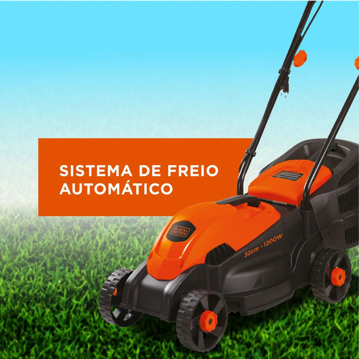 Cortador de Grama Eletrico Black+Decker GR1000-BR 1200W