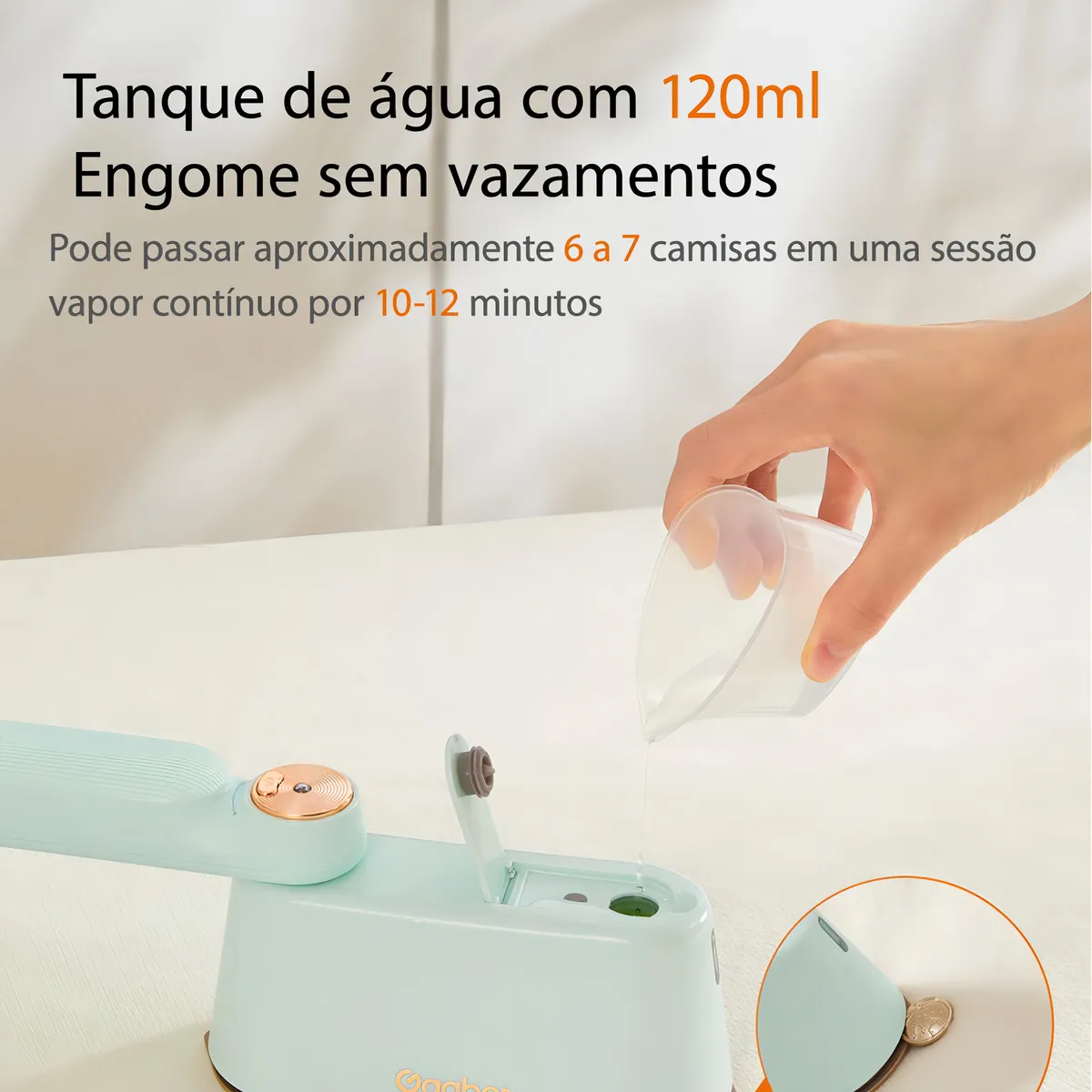 Ferro de Passar Portátil Gaabor Pocket HM-M01AS 1200W