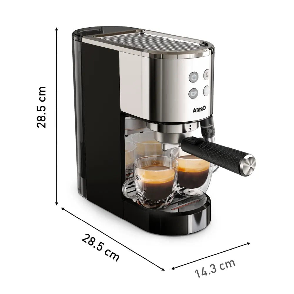 Cafeteira Elétrica Arno Espresso Steam & Pump 1L CESP 1500W