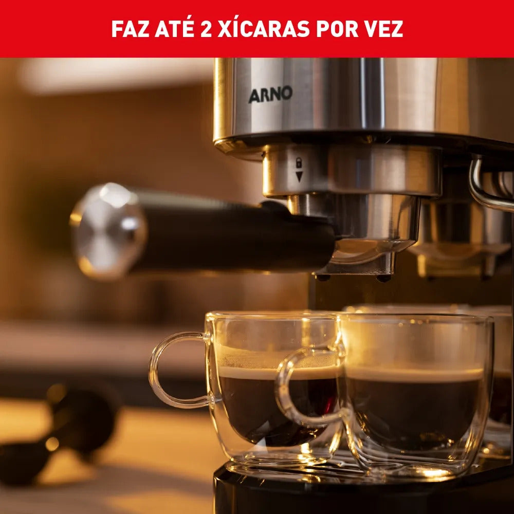 Cafeteira Elétrica Arno Espresso Steam & Pump 1L CESP 1500W