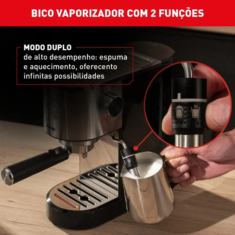 Cafeteira Elétrica Arno Espresso Steam & Pump 1L CESP 1500W