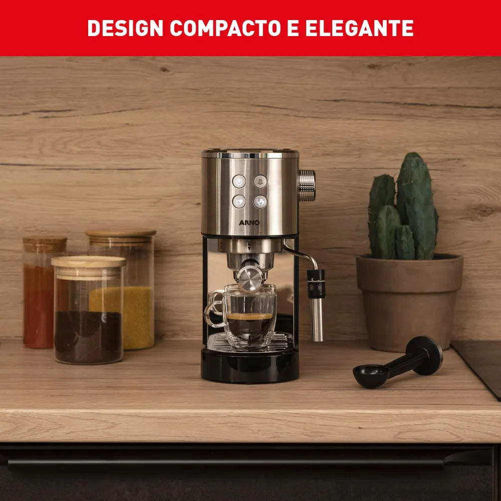 Cafeteira Elétrica Arno Espresso Steam & Pump 1L CESP 1500W