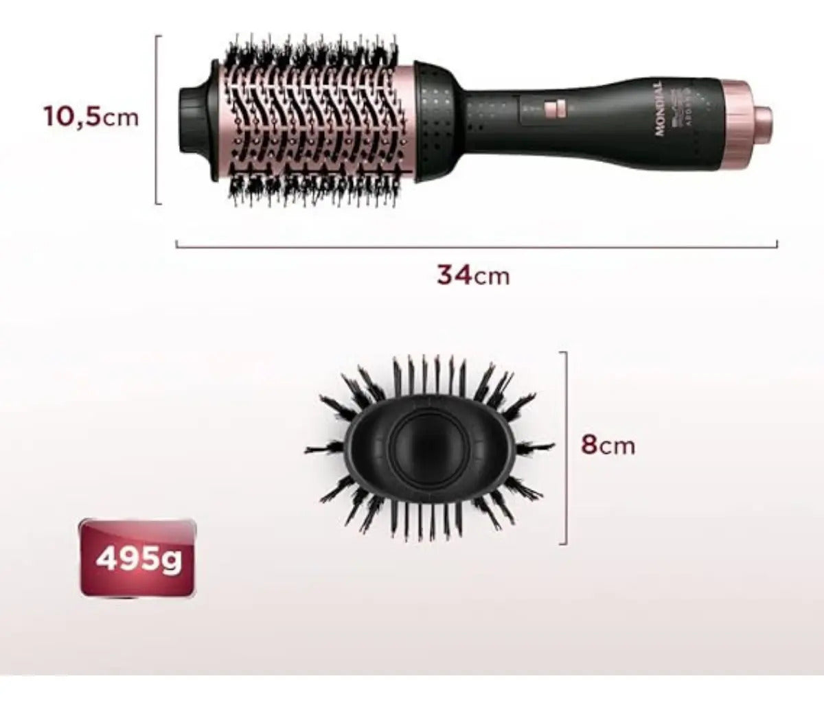 Escova Secadora Mondial ES-14-BI Argan Bivolt 1200W