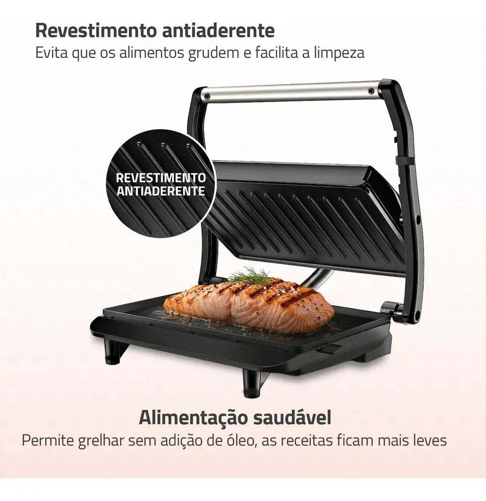Sanduicheira e Grill Mondial Master Press PG-01-CL 1000W