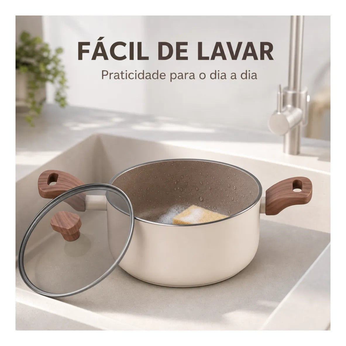 Panela Caçarola Mimo Style Pratic Cook 20 cm Indução