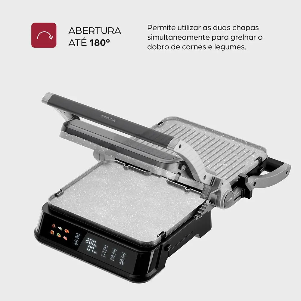 Grill e Sanduicheira 2 em 1 Elétrico WAP WG2000 Antiaderente