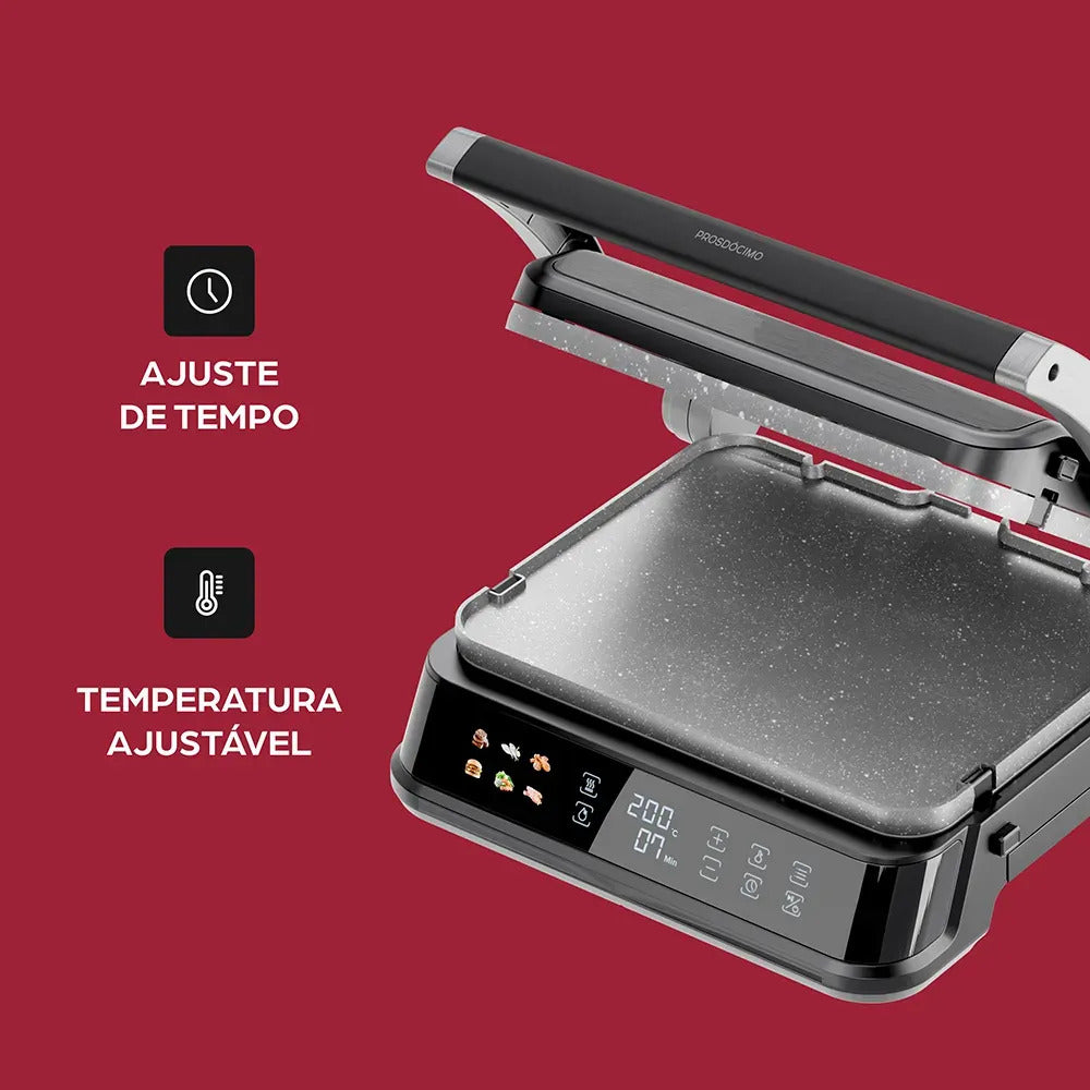 Grill e Sanduicheira 2 em 1 Elétrico WAP WG2000 Antiaderente