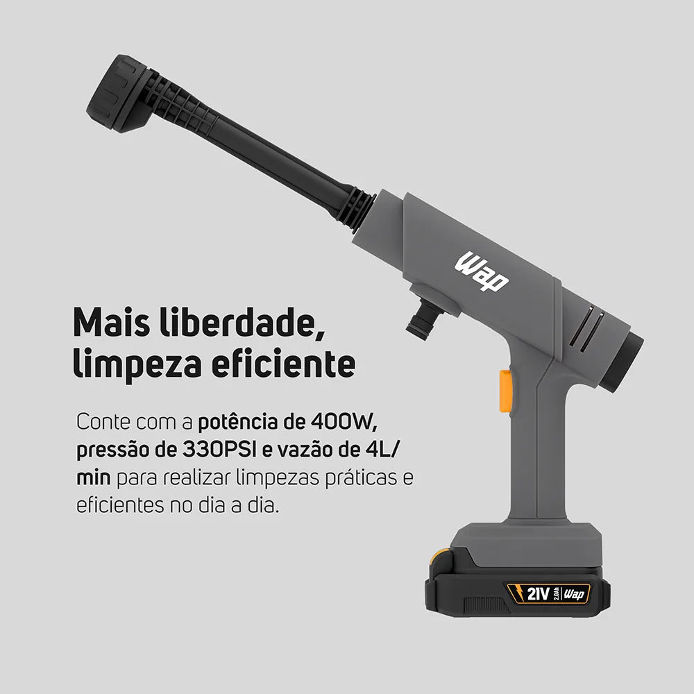 Lavadora de Alta Pressão Portátil WAP K21 HPW01 400W Bivolt