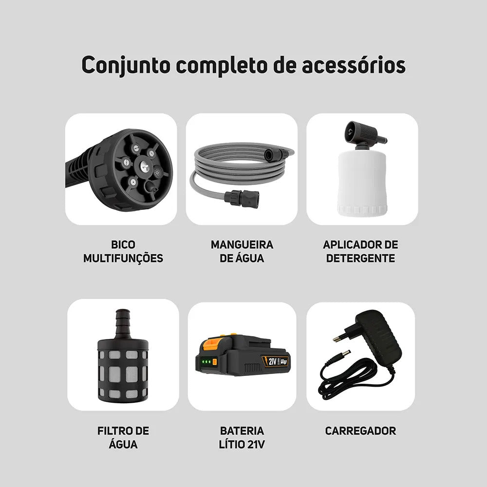 Lavadora de Alta Pressão Portátil WAP K21 HPW01 400W Bivolt