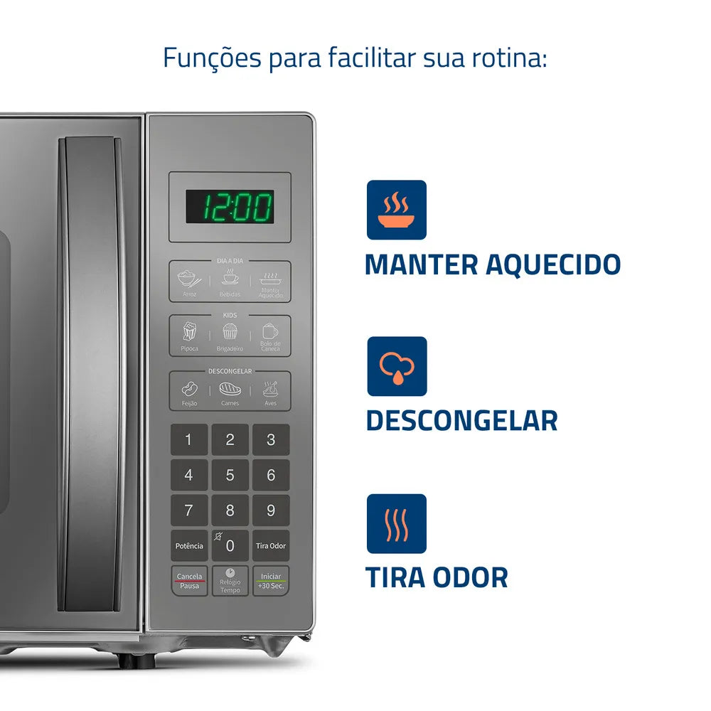 Micro-ondas Mondial Mo-01-21-e 1200w 24 Litros 127v
