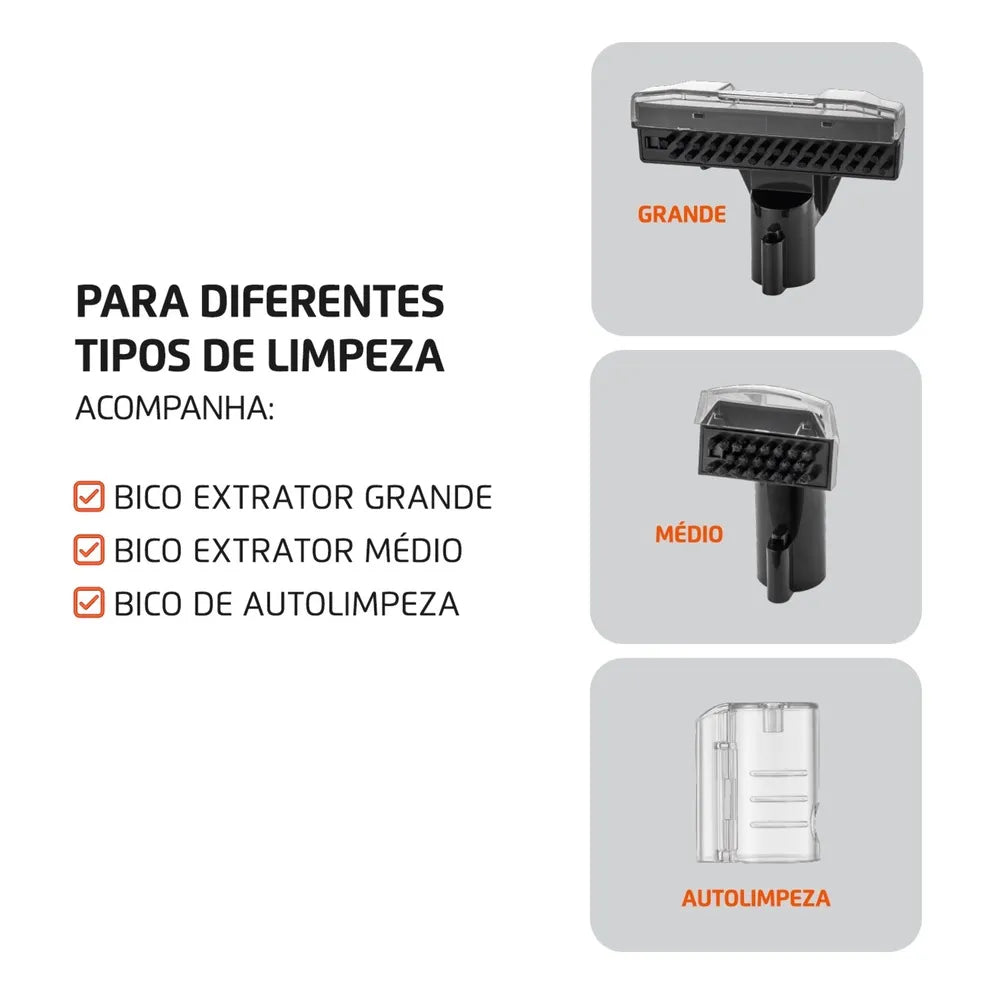 Extratora Higienizadora Mondial Deep Cleaner Exp-02-o 1800w