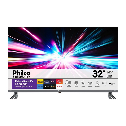 Smart Tv 32 Philco Ptv32e3ersgb Led Roku Conversor Digital