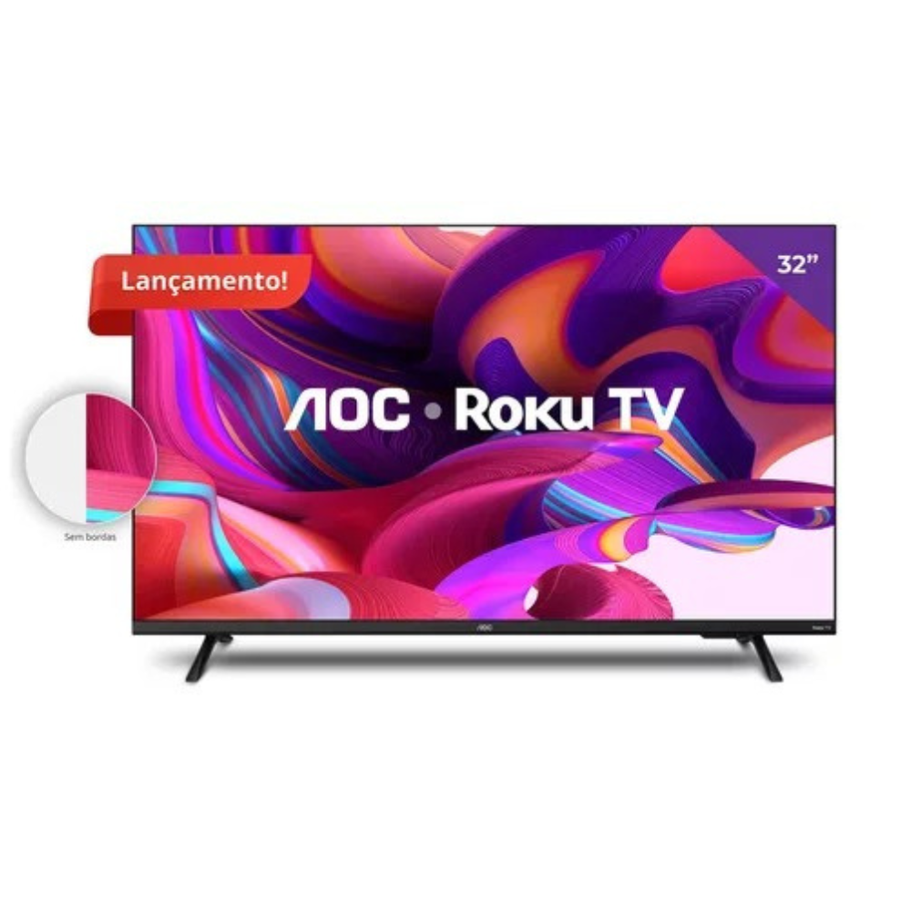 Smart Tv Led Hd 32 Polegadas Aoc Sistema Roku Tv Wi-fi HDMI