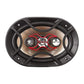 Kit Alto Falante Bravox 6X9 Triaxial 240W RMS 4 Ohms Linha X