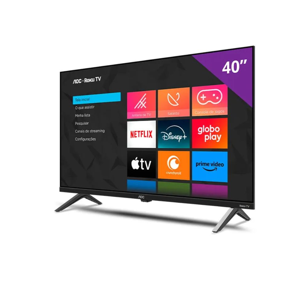 Smart Tv 40 Aoc Led Full Hd Roku Tv Conversor Digital